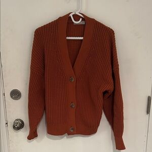 Everlane Burnt Orange Women's Cardigan